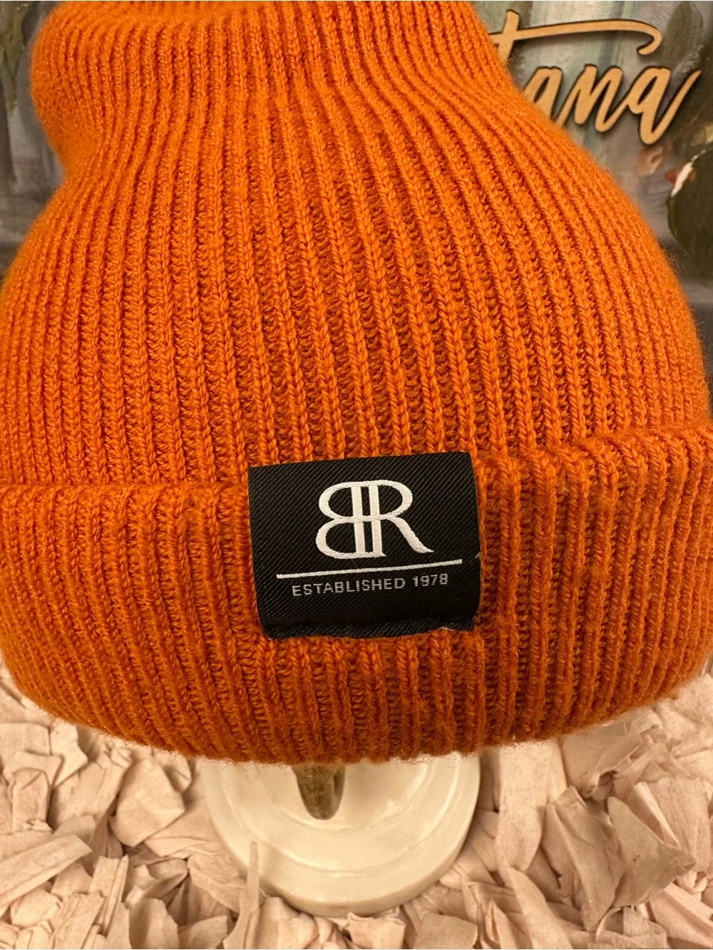 Banana Republic 100% Merino Wool Knit Beanie – Burnt Orange | One Size